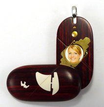 Load image into Gallery viewer, 5636 Defective Thin Sail Boat - Dolphin Illusionist Locket