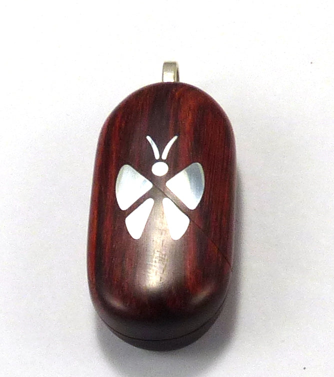 5653 Thin Silver Butterfly Illusionist Locket