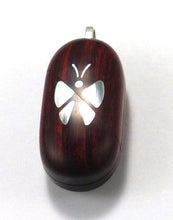 Load image into Gallery viewer, B255 Cremation Ash Silver Butterfly Locket With Secret Compartments