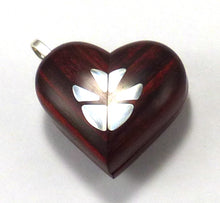 Load image into Gallery viewer, B255 Cremation Ash Silver Butterfly Locket With Secret Compartments