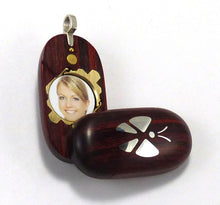 Load image into Gallery viewer, B255 Cremation Ash Silver Butterfly Locket With Secret Compartments