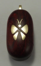 Load image into Gallery viewer, B264 Cremation Ash Gold Butterfly Locket With Secret Compartments