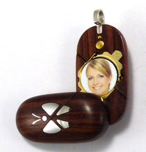 Load image into Gallery viewer, B268 Cremation Ash Silver Butterfly Locket With Secret Compartments