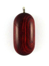 Load image into Gallery viewer, B021 Cremation Ash Locket With Secret Compartments Rosewood Burgundy Illusionist Locket