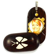 Load image into Gallery viewer, 0001 Slim Butterfly Illusionist Locket Coco Bolo Wood
