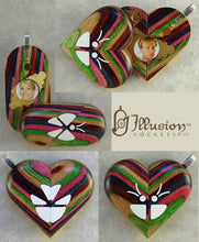 Load image into Gallery viewer, 3101 Thin Unique Wood Illusionist Locket