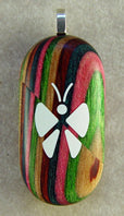 Load image into Gallery viewer, 3101 Thin Unique Wood Illusionist Locket
