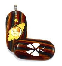 Load image into Gallery viewer, 3484 Thin Unique Wood Illusionist Locket