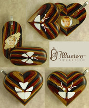 Load image into Gallery viewer, 3484 Thin Unique Wood Illusionist Locket