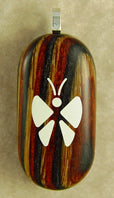 Load image into Gallery viewer, 3484 Thin Unique Wood Illusionist Locket