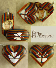 Load image into Gallery viewer, 3688 Slim Unique Wood Illusionist Locket