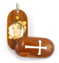 Load image into Gallery viewer, 3892 Slim Cross Locket That Transforms Into Christian Fish Illusionist Locket