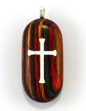 Load image into Gallery viewer, 4068 Thin Cross Locket That Transforms Into Christian Fish Illusionist Locket