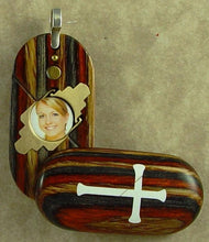 Load image into Gallery viewer, 4068 Thin Cross Locket That Transforms Into Christian Fish Illusionist Locket