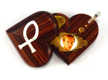 Load image into Gallery viewer, 4073 Thin Kingwood Cross Locket That Transforms Into Christian Fish Illusionist Locket
