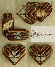 Load image into Gallery viewer, 4174Thin Unique Wood Illusionist Locket