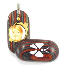 Load image into Gallery viewer, 4487 Slim Unique Wood Illusionist Locket
