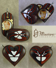 Load image into Gallery viewer, 4487 Slim Unique Wood Illusionist Locket