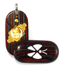Load image into Gallery viewer, 4516 Thin Unique Wood Illusionist Locket