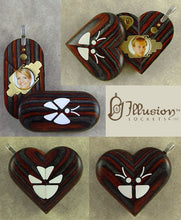 Load image into Gallery viewer, 4516 Thin Unique Wood Illusionist Locket