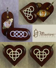 Load image into Gallery viewer, 4765 Thin Coco Bolo Wood Double Infinity Illusionist Locket
