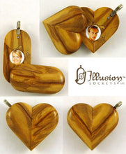 Load image into Gallery viewer, 4931 Natural Olive Wood Illusionist Locket
