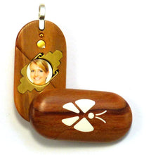 Load image into Gallery viewer, 5308 Thin Olive Wood Illusionist Locket
