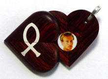 Load image into Gallery viewer, 5421 Natural Cross Christian Fish Illusionist Locket