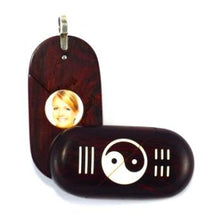 Load image into Gallery viewer, 5428 Natural Coco Bolo Yin Yang Illusionist Locket
