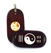 Load image into Gallery viewer, 5428 Natural Coco Bolo Yin Yang Illusionist Locket
