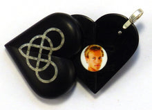 Load image into Gallery viewer, 5431 Natural Ebony Wood Double Infinity Illusionist Locket