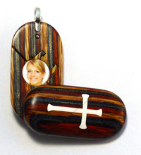 Load image into Gallery viewer, 5448 Natural Cross/Fish Illusionist Locket