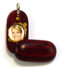 Load image into Gallery viewer, 5467 Slim Rosewood Burgundy Illusionist Locket