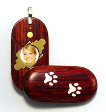 Load image into Gallery viewer, 0028 Thin Dog Cat Paw Print Illusionist Locket