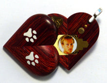 Load image into Gallery viewer, 0028 Thin Dog Cat Paw Print Illusionist Locket