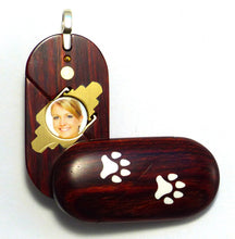 Load image into Gallery viewer, 0028 Thin Dog Cat Paw Print Illusionist Locket