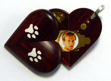 Load image into Gallery viewer, 0028 Thin Dog Cat Paw Print Illusionist Locket