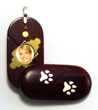 Load image into Gallery viewer, 0028 Thin Dog Cat Paw Print Illusionist Locket