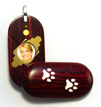 Load image into Gallery viewer, 0028 Thin Dog Cat Paw Print Illusionist Locket