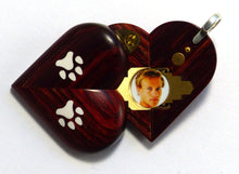 Load image into Gallery viewer, 0028 Thin Dog Cat Paw Print Illusionist Locket