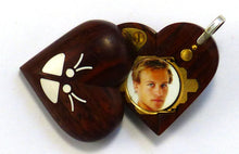 Load image into Gallery viewer, B204 White Butterfly Coco Bolo Illusionist Locket With Secret Compartments