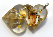 Load image into Gallery viewer, B232 Clear Acrylic Cremation Ash Secret Compartment Illusionist Locket
