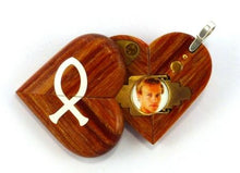 Load image into Gallery viewer, 4123 Thin Cross Locket That Transforms Into Christian Fish Illusionist Locket