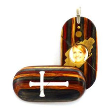 Load image into Gallery viewer, 4322 Thin Cross Locket That Transforms Into Christian Fish Illusionist Locket