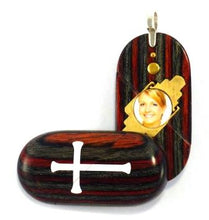 Load image into Gallery viewer, 4128 Thin Cross Locket That Transforms Into Christian Fish Illusionist Locket