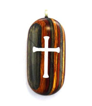 Load image into Gallery viewer, 4322 Thin Cross Locket That Transforms Into Christian Fish Illusionist Locket