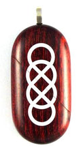 Load image into Gallery viewer, 0014 Thin Double Infinity Illusionist Locket Rosewood Burgundy