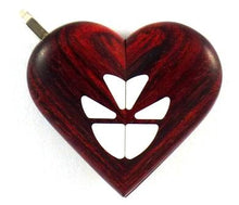 Load image into Gallery viewer, 0005 Thin Butterfly Illusionist Locket Rosewood Burgundy
