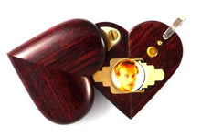 Load image into Gallery viewer, 0006 Thin No Image Illusionist Locket Rosewood Burgundy