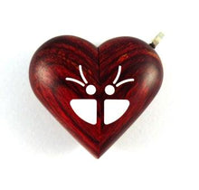 Load image into Gallery viewer, B020 Cremation Ash Butterfly Locket With Secret Compartments Rosewood Burgundy